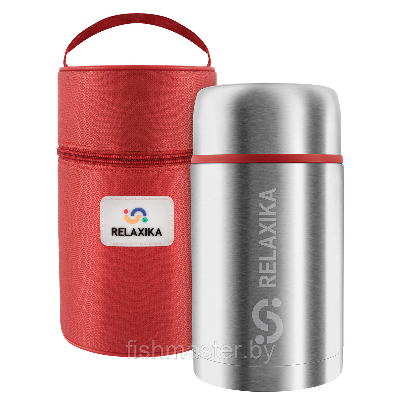 Термос Relaxika 301 ш/г для еды с чехлом
