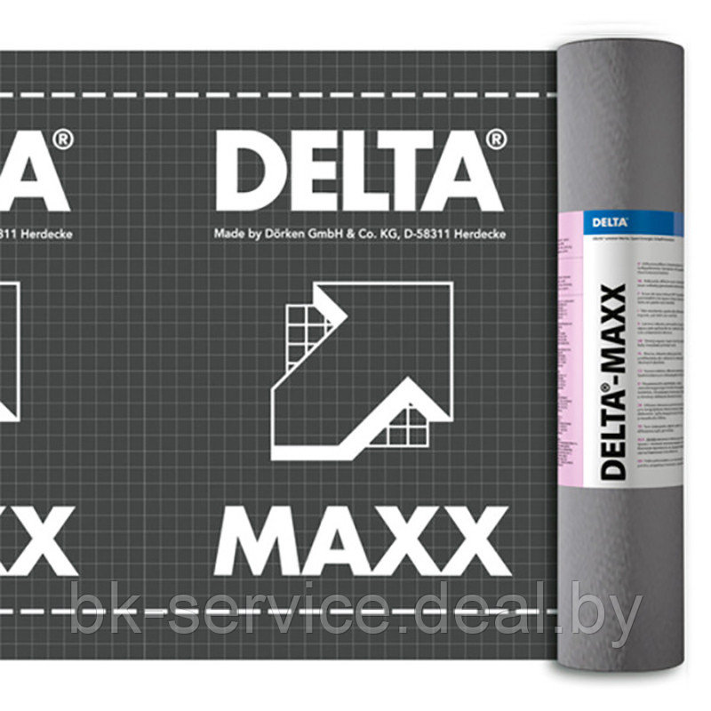 Гидроизоляционная диффузионная мембрана с адсорбционным слоем Dorken Delta-Maxx 1,5x50 м. Германия - фото 2 - id-p167101122