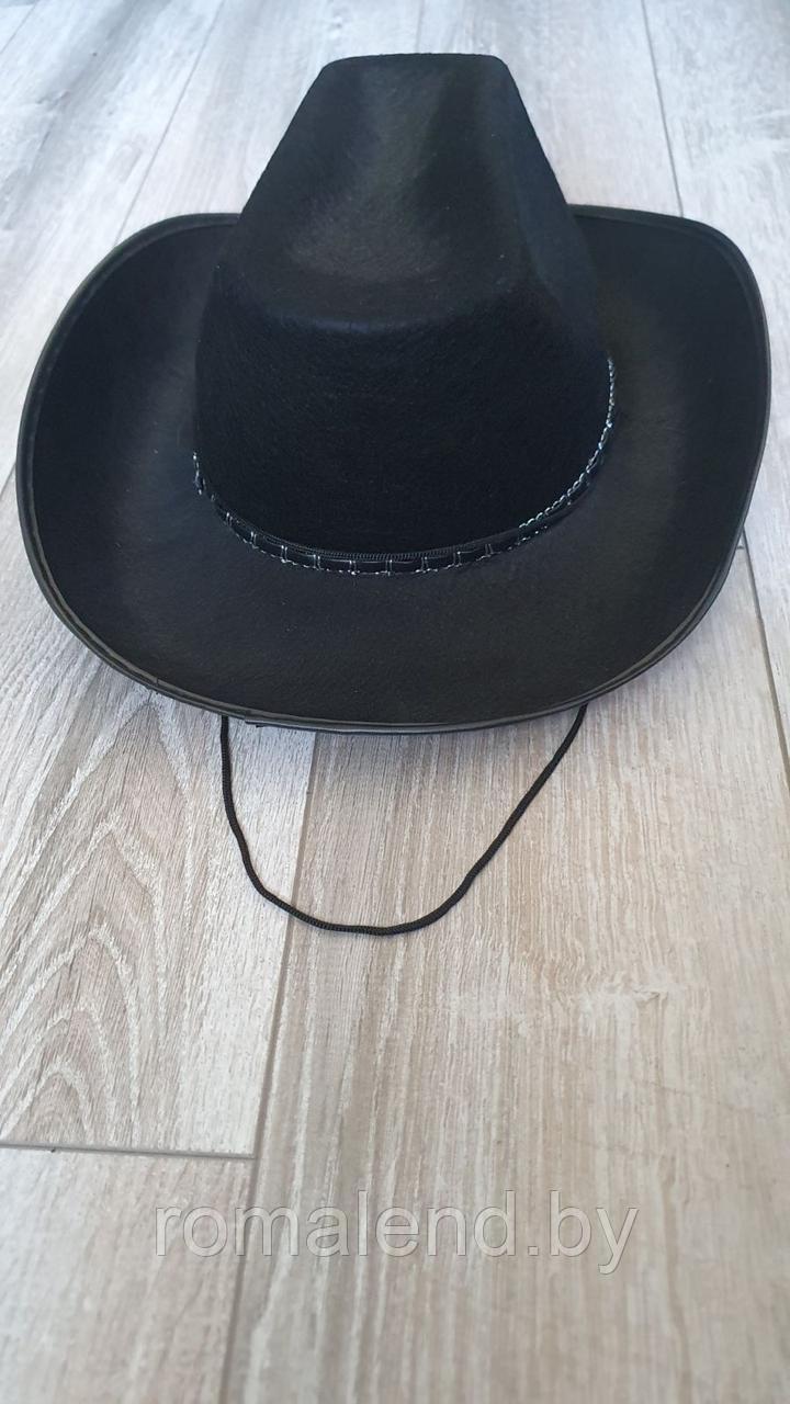Шляпа Шерифа со звездой ,черная ( ковбойская шляпа) - фото 8 - id-p166921716