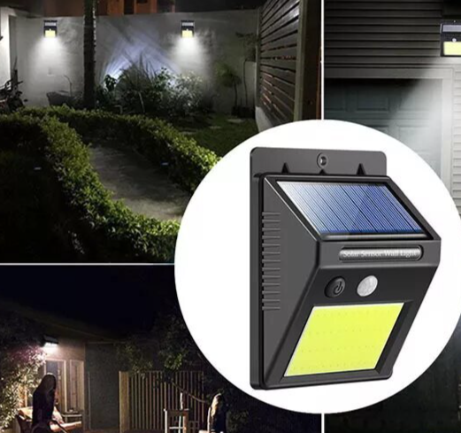 Светильник с датчиком движения на солнечной батарее 20 LED Solar Powered LED Wall Light - фото 3 - id-p167108674