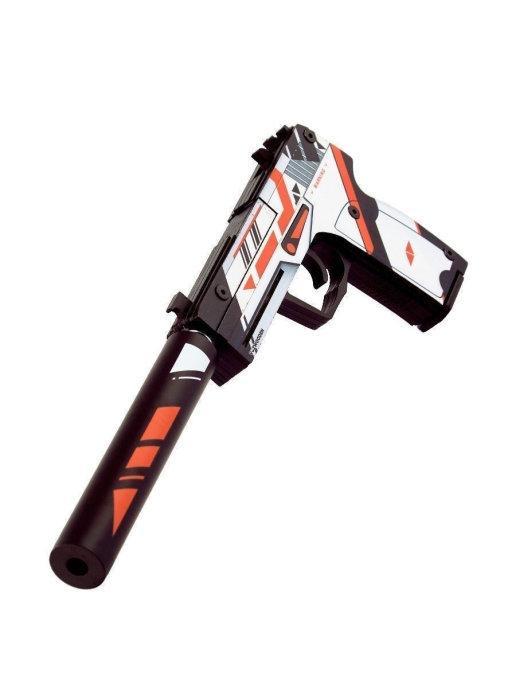 Пистолет VozWooden Active USP-S Азимов (деревянный резинкострел) 2002-0401