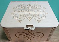 Коробка-шкатулка деревянная "Candies set"