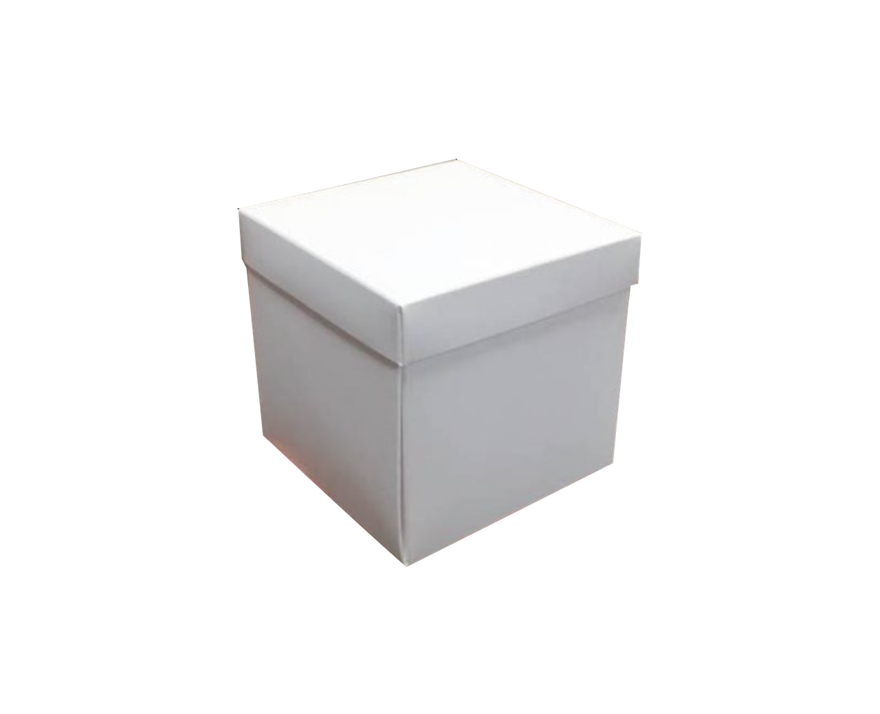 Коробка картонная для подарка белая 15х15х10