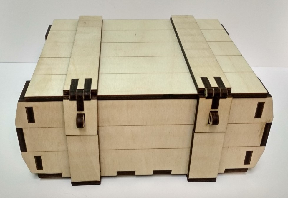 Деревянная сувенирная коробка 195х160х60мм, фото 1