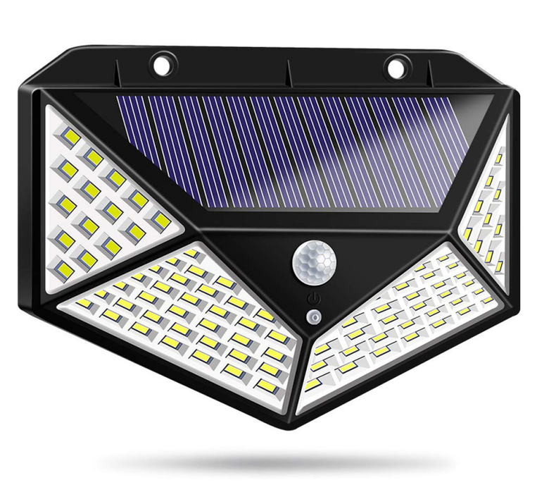 Фонарь с датчиком движения на солнечной батарее 100 LED Solar Interaction Wall Lamp - фото 2 - id-p167116244