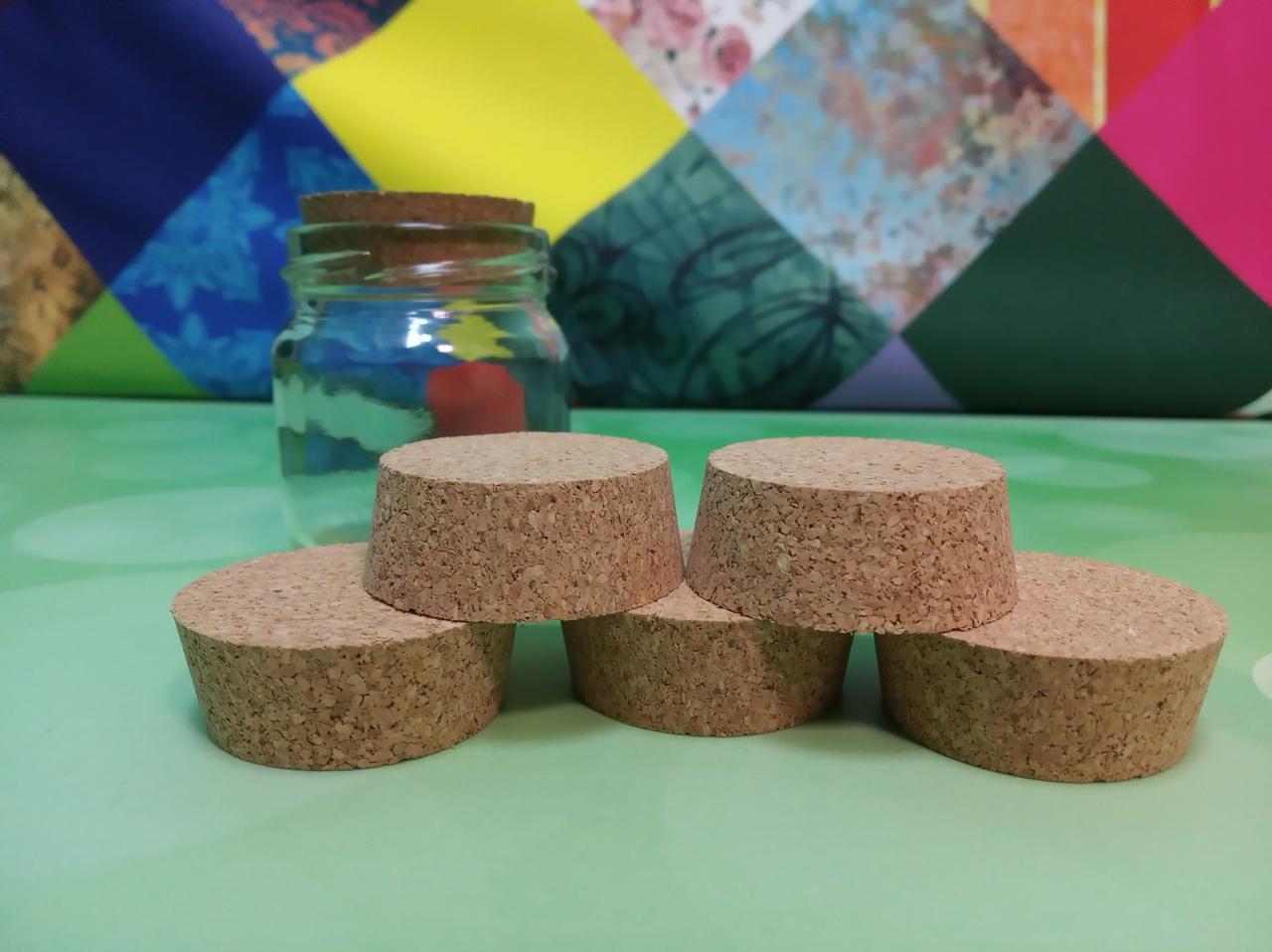 ПРОБКА КОРКОВАЯ ДЛЯ БАНОЧЕК С ГОРЛОВИНОЙ ТО-51
