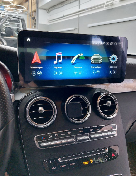 Штатный монитор для Mercedes-Benz GLC 2015-2019 на Android 12, экран 12.3 - фото 1 - id-p167116355