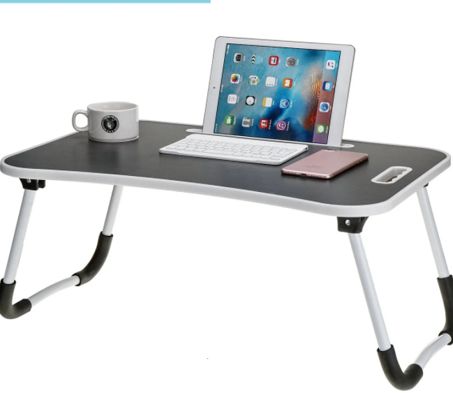 Складной стол (столешница) трансформер для ноутбука / планшета с подстаканником Folding Table, 59х40 см - фото 6 - id-p137008331
