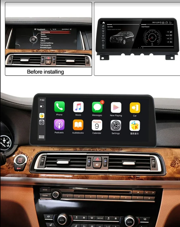 Штатная магнитола для BMW 7 E70 F01/F02 (2012-2015) CIC NBT Android 12 экран 12.3 - фото 6 - id-p95746428