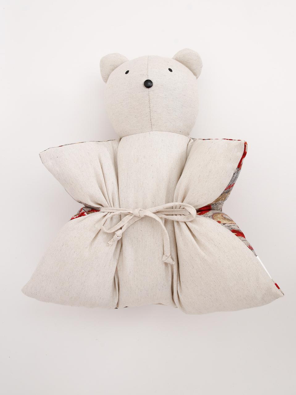 Декоративная подушка-мишка рождественский Хэппи - фото 2 - id-p140407214