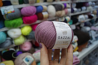 Пряжа Gazzal Baby Wool XL цвет 843 сухая роза