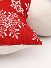 Декоративная подушка-мишка рождественский Снежинка, фото 4