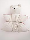 Декоративная подушка-мишка рождественский Снежинка, фото 3