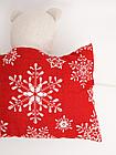 Декоративная подушка-мишка рождественский Снежинка, фото 5