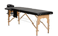 Массажный стол Atlas Sport складной 2-с деревянный 60 см ( черный)