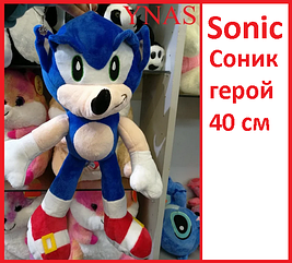 Детские игрушки Соник Sonic Еж мягкая игрушка герой из фильма мультфилма игры фигурка герои 40 см