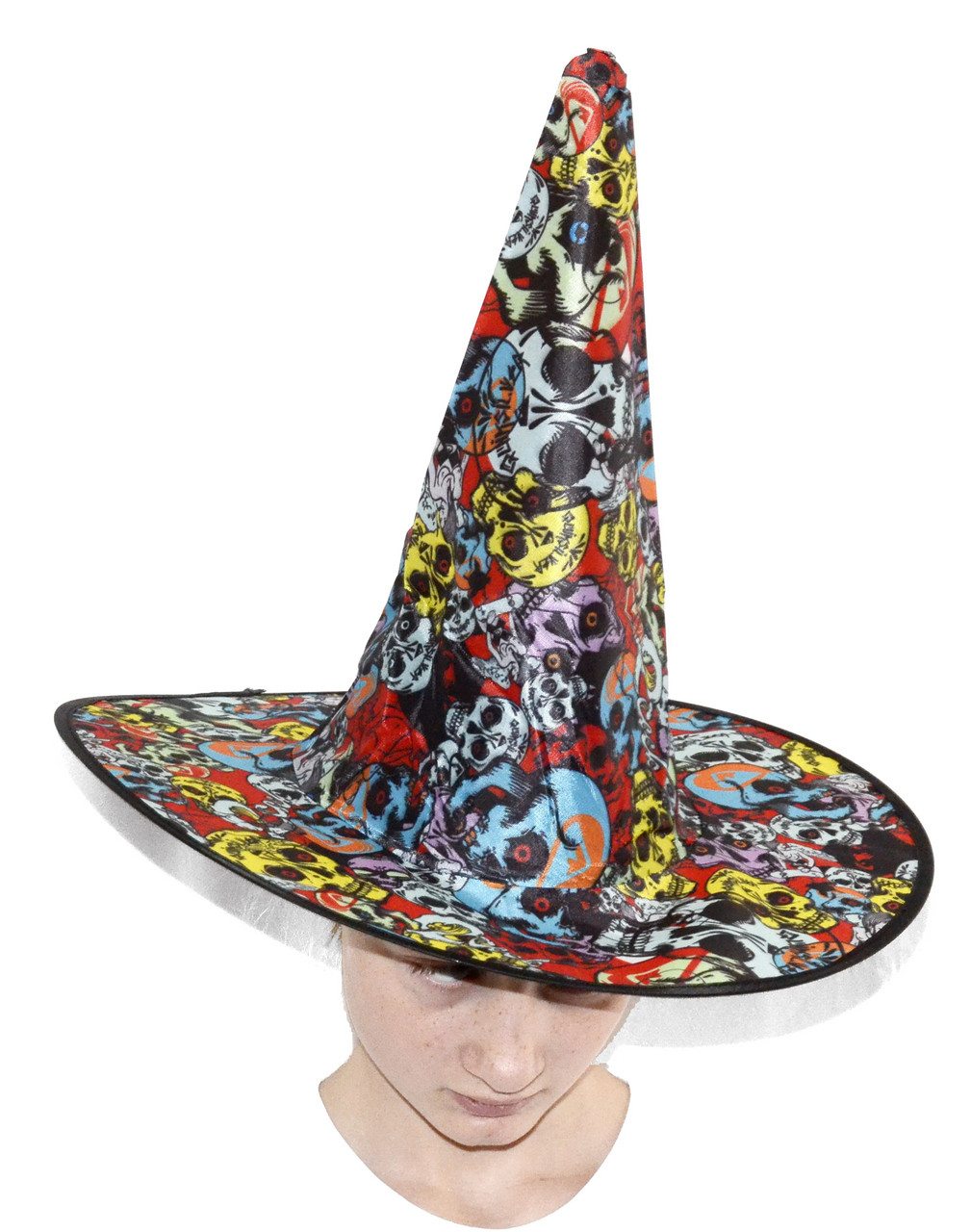 Колпак карнавальный хеллоуинский разноцветный - фото 1 - id-p167149874