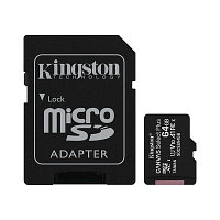 Карта памяти Kingston Canvas Select Plus microSD 64GB