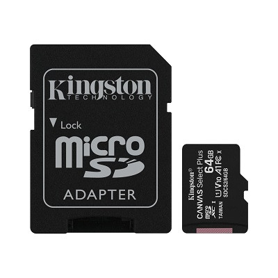 Карта памяти Kingston Canvas Select Plus microSD 64GB - фото 1 - id-p167152947