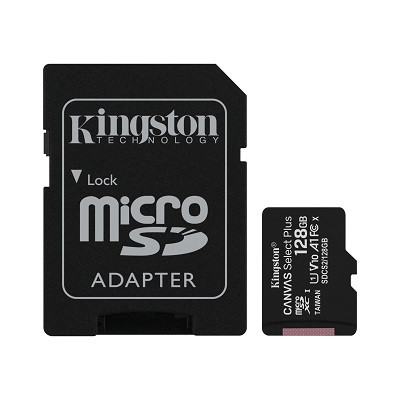 Карта памяти Kingston Canvas Select Plus microSD 128GB - фото 1 - id-p167152948