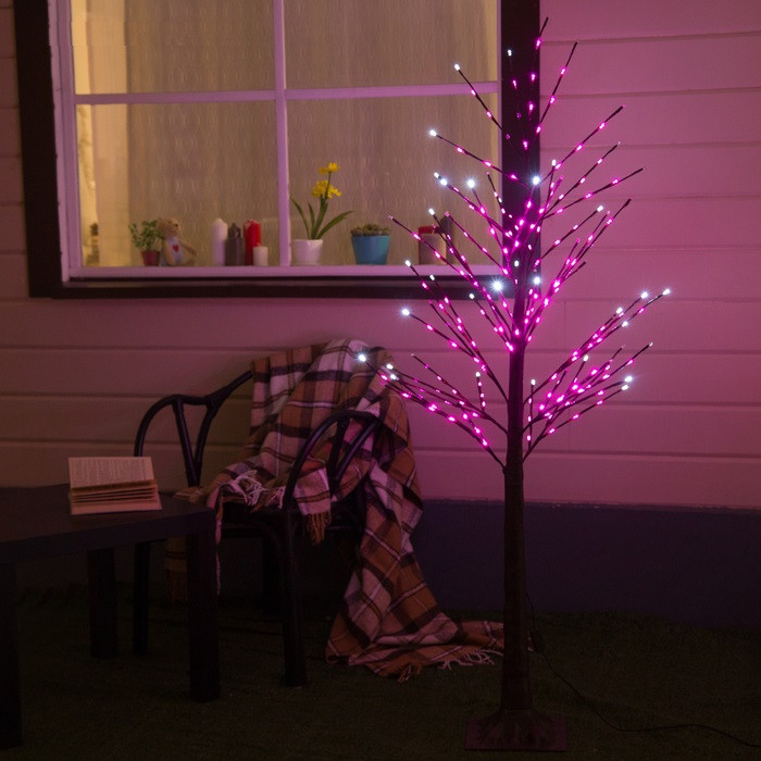 Светодиодное дерево, розовое, эффект мерцания - фото 1 - id-p167170836