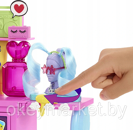 Игровой набор Barbie Экстра с туалетным столиком GYJ70, фото 3