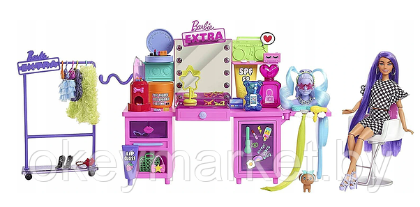 Игровой набор Barbie Экстра с туалетным столиком GYJ70, фото 2