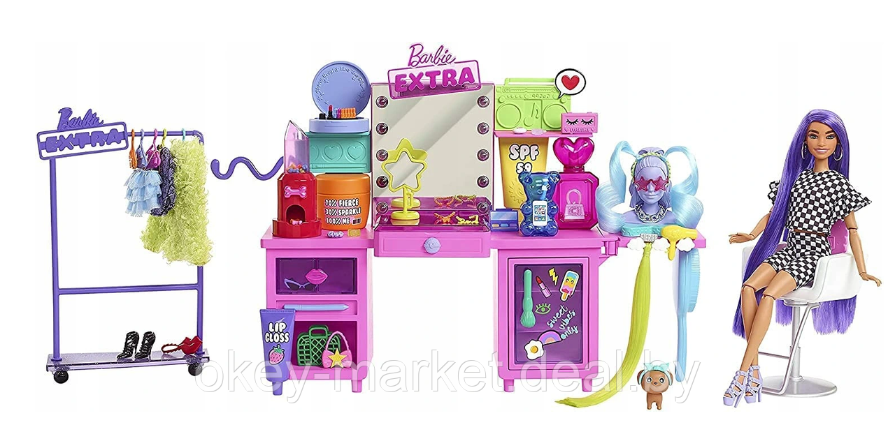 Игровой набор Barbie Экстра с туалетным столиком GYJ70 - фото 2 - id-p167171055
