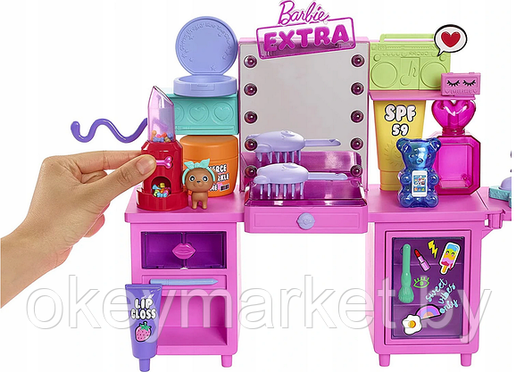 Игровой набор Barbie Экстра с туалетным столиком GYJ70, фото 3