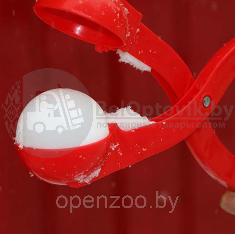 Игрушка для снега Снежколеп (снеголеп), диаметр шара 6 см, дл. 26 см Оранжевый - фото 6 - id-p167185326
