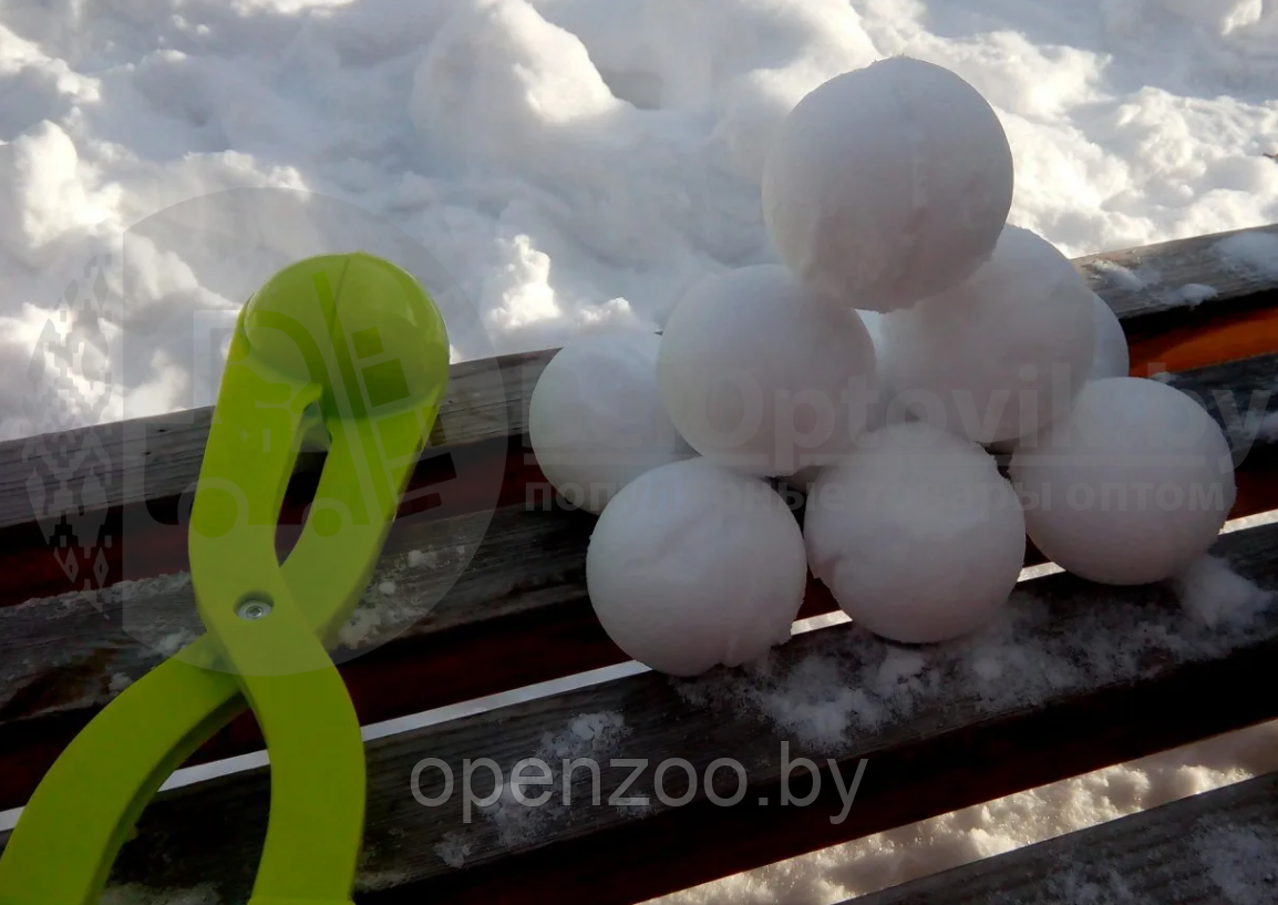 Игрушка для снега Снежколеп (снеголеп), диаметр шара 6 см, дл. 26 см Зеленый - фото 5 - id-p167185327