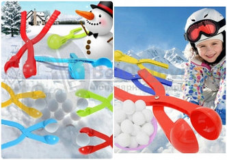 Игрушка для снега Снежколеп (снеголеп),  диаметр шара 6 см, дл. 26 см  Красный