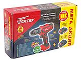 Аккум. дрель-шуруповерт WORTEX BD 1825-1 DLi (18.0 В, 1 акк., 2.0 А/ч Li-Ion, 2 скор., 30 Нм, шурупы до 8 мм), фото 6