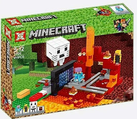 Конструктор Майнкрафт Портал в подземелье 1006, 411 дет., аналог Лего Minecraft 21143 в