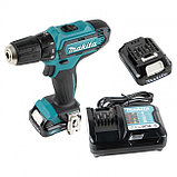Аккум. дрель-шуруповерт MAKITA DF 333 DWAE (12.0 В, 2 акк., 2.0 А/ч Li-Ion, 2 скор., 30 Нм, шурупы до 8 мм), фото 2