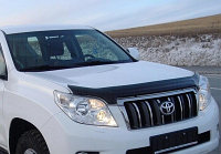 Дефлектор капота SIM Toyota LC 150 Prado 2009-2013 (с загибом под капот). РАСПРОДАЖА