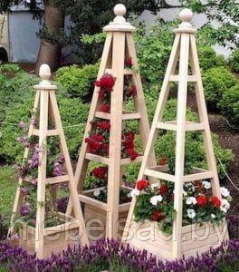 Решетка-шпалера садовая деревянная "Элегант №1" - фото 1 - id-p167240039