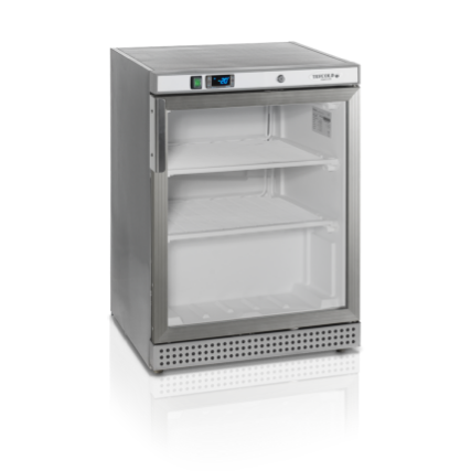 Шкаф морозильный со стеклом TEFCOLD UF200SG нержавеющий - фото 1 - id-p167255472