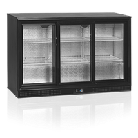 Шкаф холодильный со стеклом TEFCOLD DB300S-3 барный черный