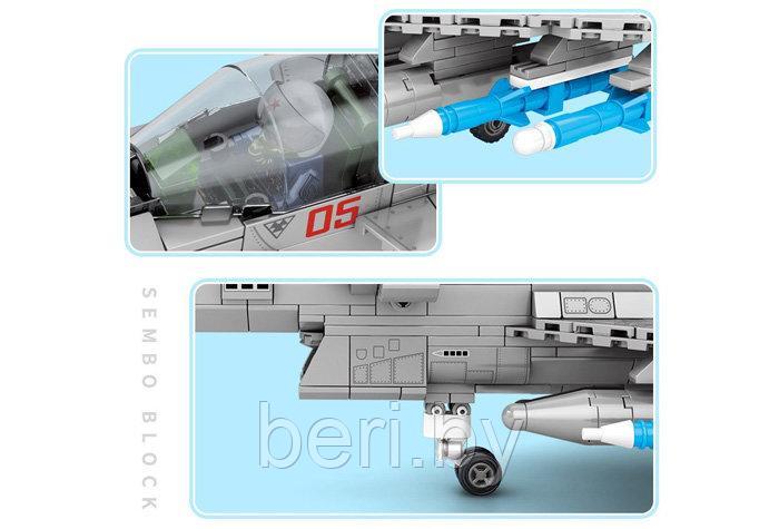 202126 Конструктор Sembo Block "Истребитель", Chengdu J-10B, 820 деталей, аналог Lego - фото 7 - id-p167256055