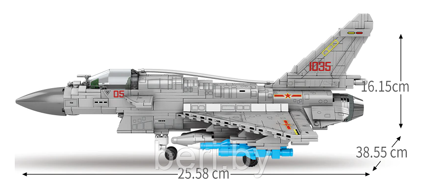 202126 Конструктор Sembo Block "Истребитель", Chengdu J-10B, 820 деталей, аналог Lego - фото 3 - id-p167256055