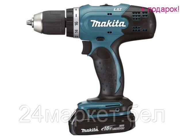 MAKITA Китай Аккум. дрель-шуруповерт MAKITA DDF 453 SYX5 в кор. (18.0 В, 1 акк., 1.5 А/ч Li-Ion, 2 скор., 42 - фото 1 - id-p167264223