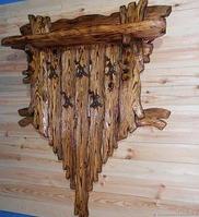 Вешалка настенная деревянная "Деревенская №3"