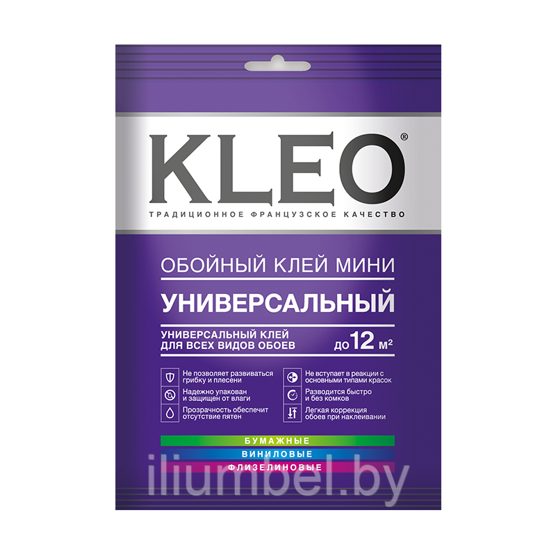 Клей обойный KLEO MINI (12м2) универсальный Франция 60г - фото 1 - id-p167282969