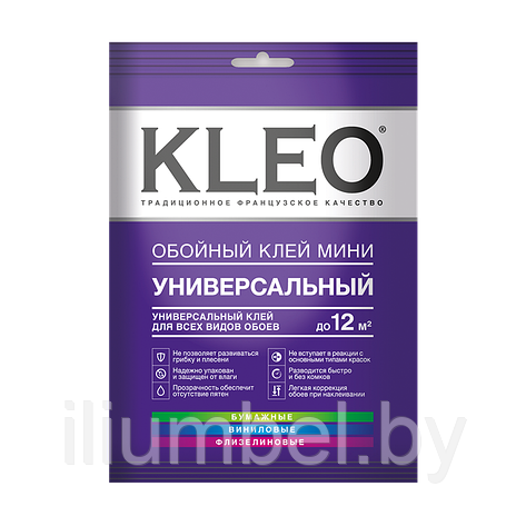 Клей обойный KLEO MINI (12м2) универсальный Франция 60г, фото 2