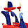 998-1/2 Детский игровой набор для уборки с робот пылесосом и тележкой, свет, звук, игровой набор для девочек, фото 7
