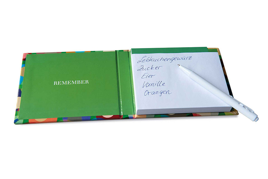Блок для записей с ручкой Remember, Confetti - фото 4 - id-p167303643