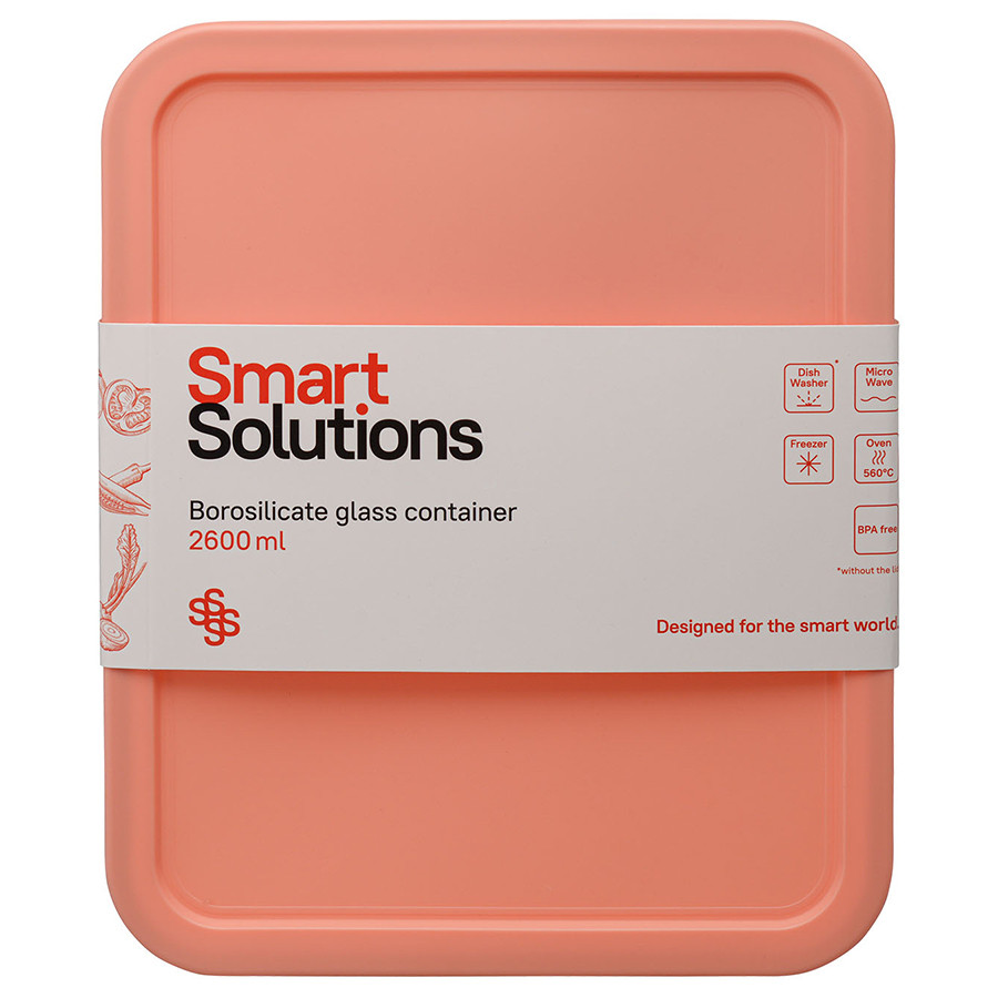 Контейнер для запекания и хранения Smart Solutions, 2600 мл, розовый - фото 6 - id-p167305623