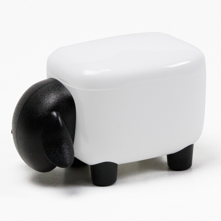 Контейнер для мелочей Sheepshape, белый с черной крышкой - фото 1 - id-p167305643