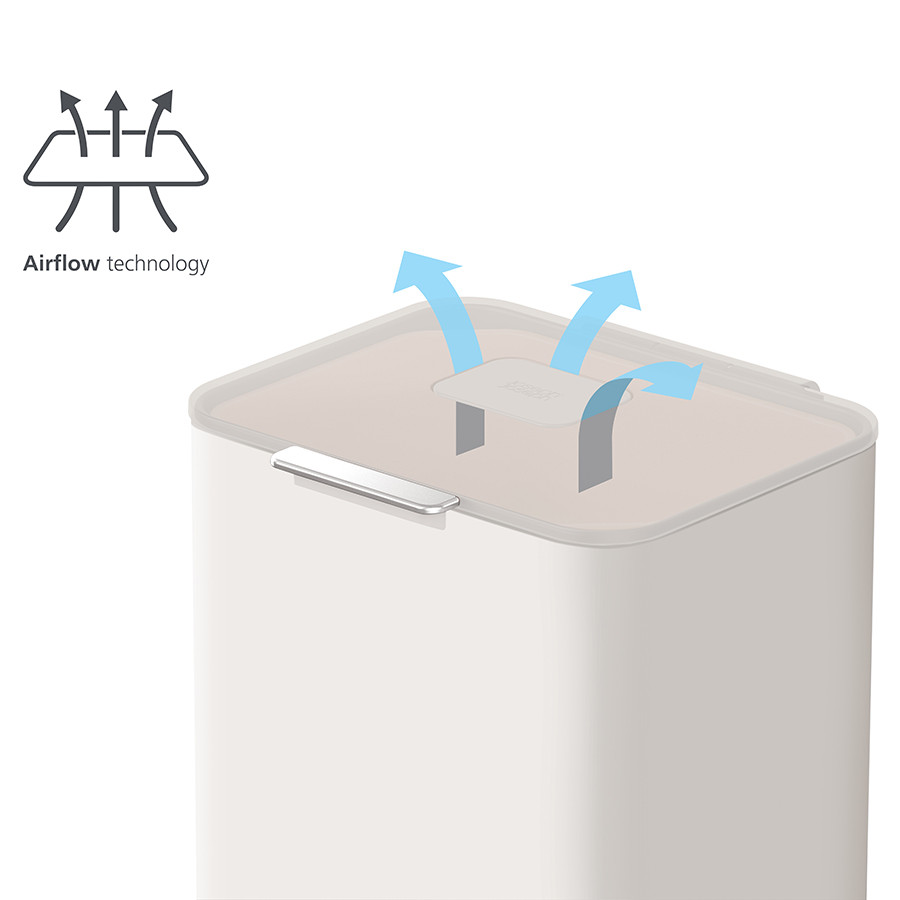 Контейнер для мусора с двумя баками Totem Pop 60 л белый - фото 9 - id-p167305655
